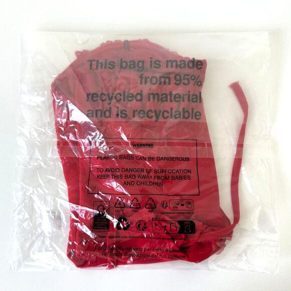 NWT PrettyLittleThing Red Chiffon Lace Trim Bandeau Corset Size 4 - Picture 5 of 8